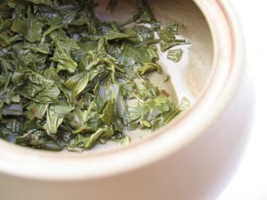 reinfusiones en el té verde japonés